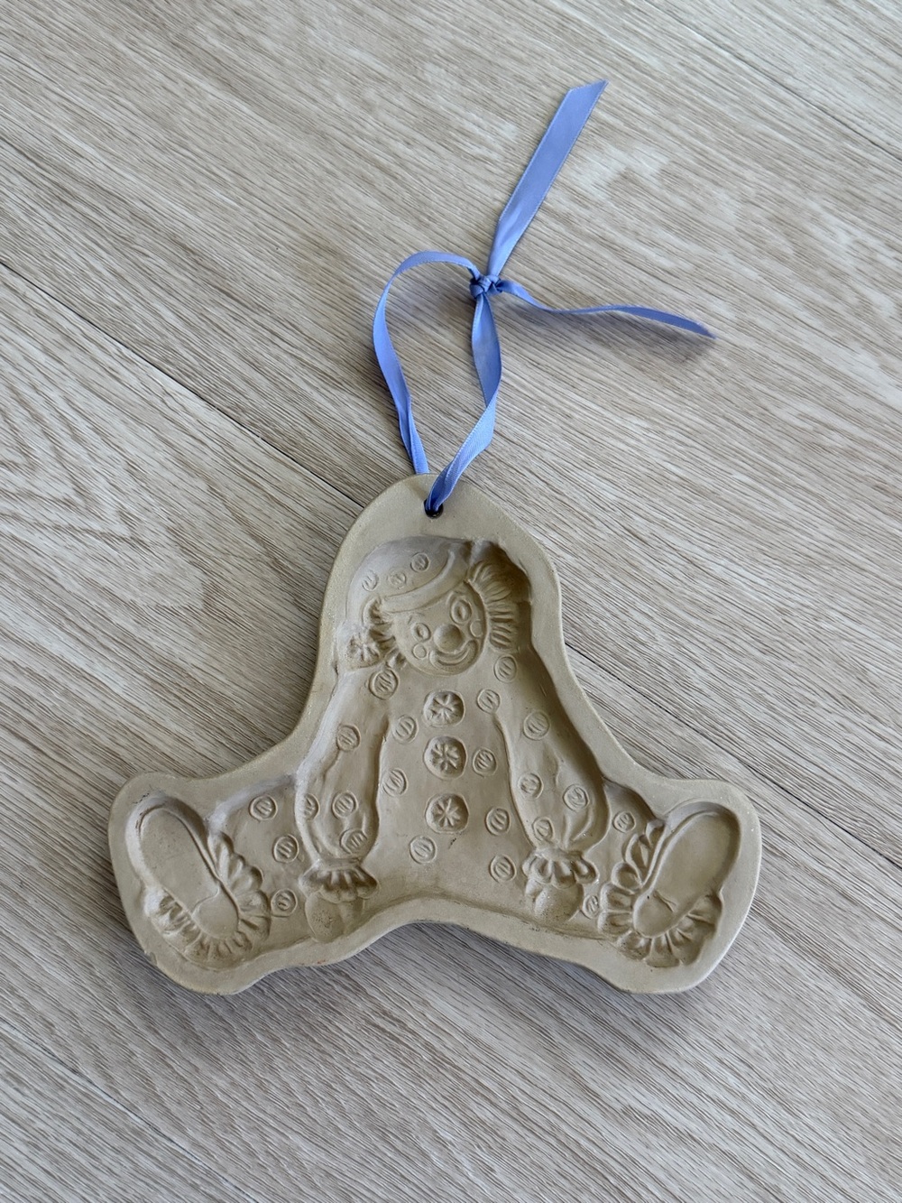 1985 Brown Bag Cookie Art Clown Cookie Mold Vintage Baking Shortbread Stamp